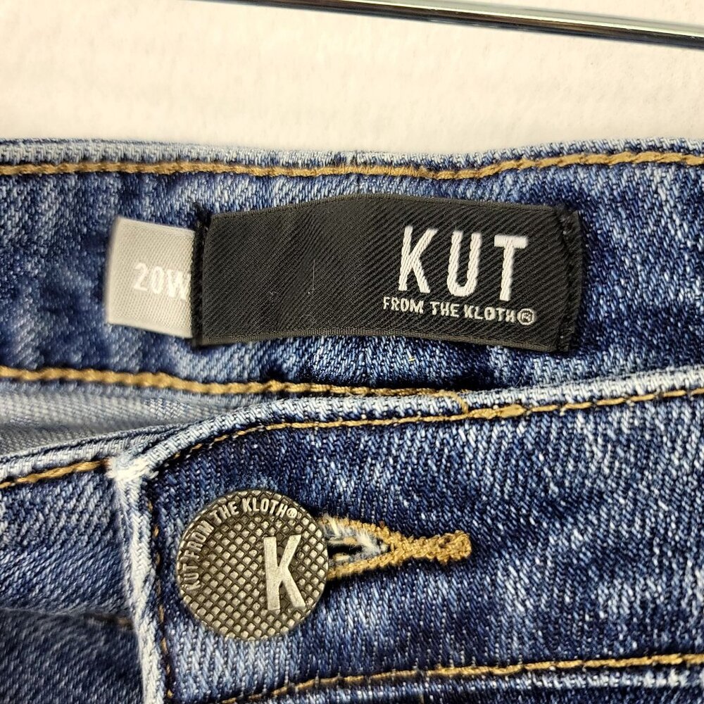 Kut From The Kloth Womens Reese Fab Ab Ankle Straight Leg Jeans 20W High Rise - Picture 8 of 14